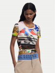 Desigual T-s&auml;rk Collage 25SWTK14 V&auml;rviline Regular Fit