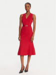 TWINSET Kokteilikleit 252TP2606 Punane Slim Fit