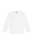 United Colors Of Benetton S&auml;rkpluus 3I1XC10QS Valge Regular Fit