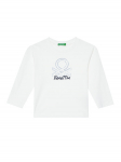 United Colors Of Benetton S&auml;rkpluus 3I1XG10JZ Valge Regular Fit