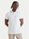 Tommy Hilfiger Polo s&auml;rk Pique MW0MW42748 Valge Regular Fit