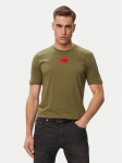 HUGO T-s&auml;rk Diragolino212 50447978 Roheline Regular Fit