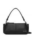 Calvin Klein K&auml;ekott Slouchy Leather Small Conv Bag LV04F3659G Must