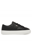 Tommy Hilfiger Tossud Platform Vulc Piping Ltr FW0FW09393 Must