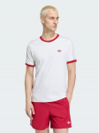 adidas T-s&auml;rk Drop Needle 3 Stripes Tee KS7449 Valge Regular Fit