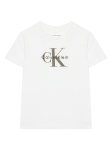 Calvin Klein Jeans T-s&auml;rk Monogram IN0IN00334 Valge Regular Fit