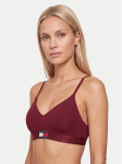 Tommy Hilfiger Bralette rinnahoidja UW0UW06673 Tumepunane