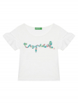 United Colors Of Benetton T-s&auml;rk 38V4G10JI Valge Regular Fit 116