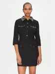 Morgan Kootud kleit 251-RUBIBI Must Slim Fit
