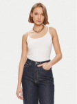 Gina Tricot Top 22470 Valge Slim Fit XXS