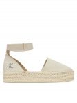 Calvin Klein Jeans Espadrillid Flatform Espadrille Sling Mg YW0YW01735 Beež 41