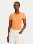 Pepe Jeans T-s&auml;rk New Virginia PL505202 Oranž Slim Fit XS