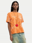 Desigual T-s&auml;rk Genova 26SWTK48 Oranž Regular Fit