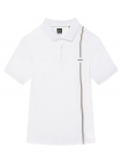 BOSS Polo s&auml;rk PL_TOC Game 3 50563363 Valge Regular Fit