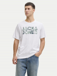 Jack & Jones T-s&auml;rk Ejeff Logo 12288536 Valge Regular Fit