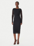 Patrizia Pepe Kokteilikleit 8A1604/376-K103 Must Regular Fit