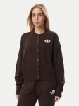 adidas Kardigan Essentials IA4455 Tumepruun Loose Fit