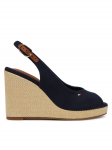 Tommy Hilfiger Espadrillid Flag High Wedge Espad Slingback FW0FW08597 Tumesinine 39
