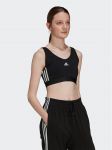 adidas Tehniline s&auml;rk Essentials 3-Stripes Crop Top With Removable Pads GS1343 Must XL