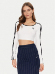 adidas S&auml;rkpluus adicolor 3-Stripes JD4625 Valge Slim Fit