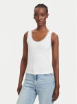 Patrizia Pepe Top 2M4523/J407-W146 Valge Slim Fit
