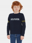 Tommy Hilfiger Kampsun Monotype KB0KB08513 Tumesinine Regular Fit