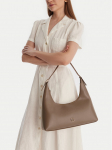Calvin Klein K&auml;ekott Emblem Hw Lthr Shoulder Bag LV04F3262G Beež