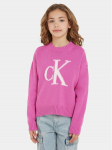 Calvin Klein Jeans Kampsun Fluffy Monogram IG0IG02220 Roosa Regular Fit