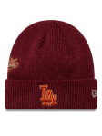 New Era M&uuml;ts LA Dodgers World Series Patch Cuff Knit Beanie 60580732 Punane