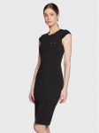 Elisabetta Franchi Kokteilikleit AB-361-31E2-V390 Must Slim Fit