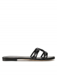 Stuart Weitzman Pl&auml;tud Wovenknotslidesandal SA616 Must 37