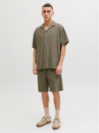 Jack & Jones Komplekti kuuluvad s&auml;rk ja riidest &scaron;ortsid Tyson 12297649 Roheline Relaxed Fit