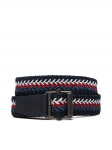 Tommy Hilfiger V&ouml;&ouml; Roller Buckle Webbing 3.5 Belt AM0AM14187 Tumesinine