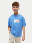 Tommy Hilfiger T-s&auml;rk Graffiti KB0KB10546 Helesinine Relaxed Fit