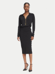 Elisabetta Franchi Kokteilikleit AM-19S-66E2-V500 Must Slim Fit