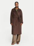 Weekend Max Mara Villane mantel Resina 2625016102 Tumepruun Regular Fit