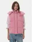 Tommy Jeans Varrukateta jakk Tjw Alaska Grid Down Vest DW0DW21627 Roosa Regular Fit