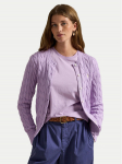 Polo Ralph Lauren Kardigan 211971868506 Lilla Slim Fit