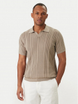 KARL LAGERFELD Polo s&auml;rk 655016 562304 Khakiv&auml;rviline Regular Fit XL