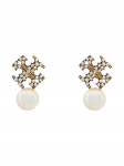 Tory Burch K&otilde;rvar&otilde;ngad LOGO AND PEARL STUD EARRINGS 184422 Kuldne