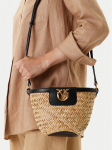 PINKO K&auml;ekott Love Summer Bucket PE 25 PLTT 103325 A1RL Beež