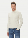 BOSS Polo s&auml;rk Peoxfordlong_1 50544845 Beež Regular Fit
