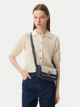 Tommy Hilfiger K&auml;ekott Th Script Flap Crossover Canvas AW0AW18737 Kreemjas
