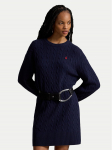 Polo Ralph Lauren Kootud kleit 211B17446001 Tumesinine Regular Fit