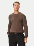 HUGO Kampsun Simond 50570261 Pruun Regular Fit