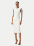 Elisabetta Franchi Kokteilikleit AB76252E2 360 Valge Slim Fit