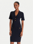 Guess Kootud kleit W5YK29 Z0130 Tumesinine Slim Fit XS
