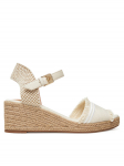 Tommy Hilfiger Espadrillid Fringe Canvas Medium Wedge FW0FW08879 Beež