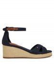 Tommy Hilfiger Sandaalid Flag Criss-Cros Mid Wedge Espad FW0FW08481 Tumesinine