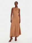 Bardot Kokteilikleit Tatian Frill Trim 59885DB Pruun Regular Fit